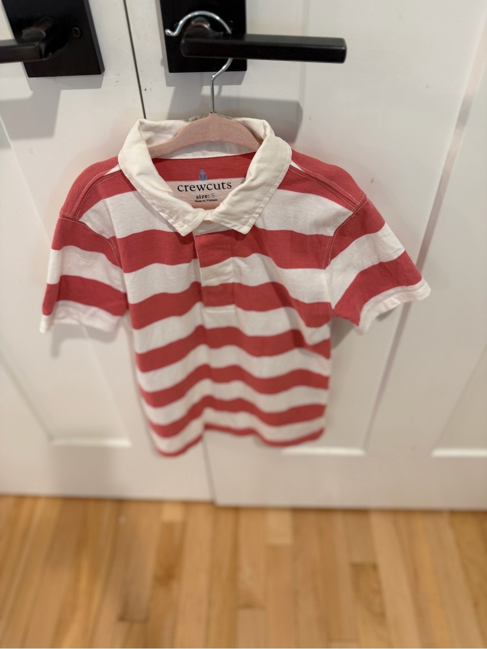 Crewcuts Red & White Striped Polo Shirt